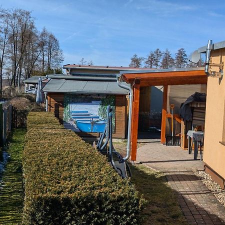 Spreewaldhaeuser Golinski Mit Kamin Am Neuendorfer See Alt Schadow Kültér fotó