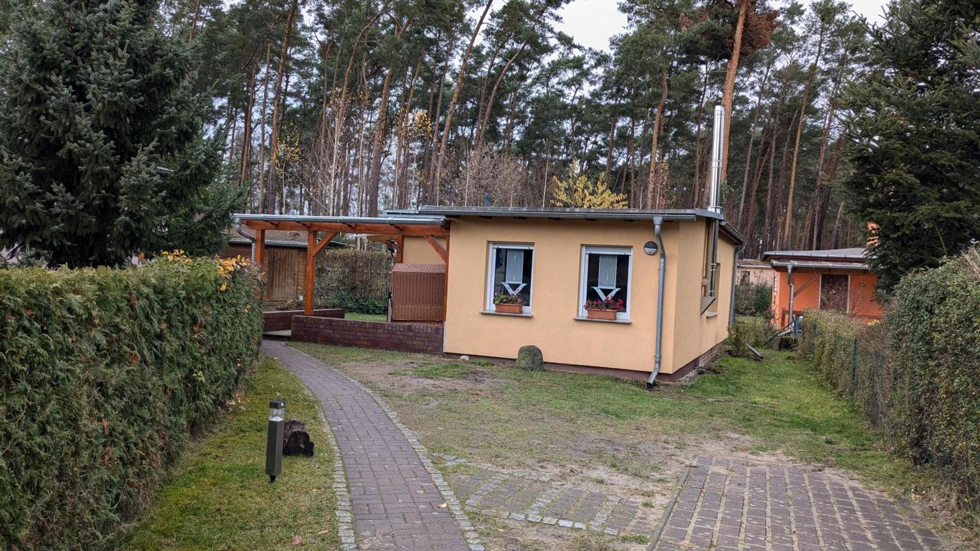 Spreewaldhaeuser Golinski Mit Kamin Am Neuendorfer See Alt Schadow Kültér fotó