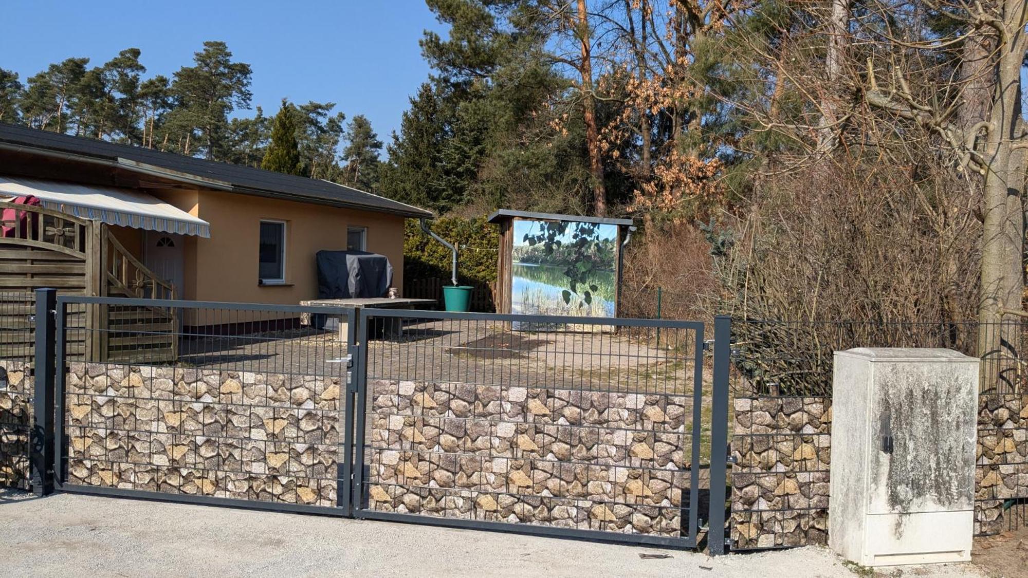 Spreewaldhaeuser Golinski Mit Kamin Am Neuendorfer See Alt Schadow Kültér fotó
